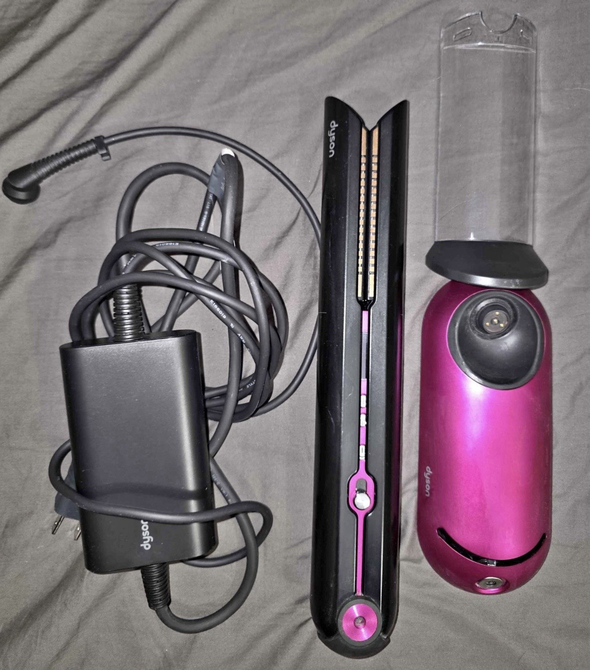 Dyson Corrale HS03 Cordless Flat Iron/Straightener Black/Pink w/ Charger Stand