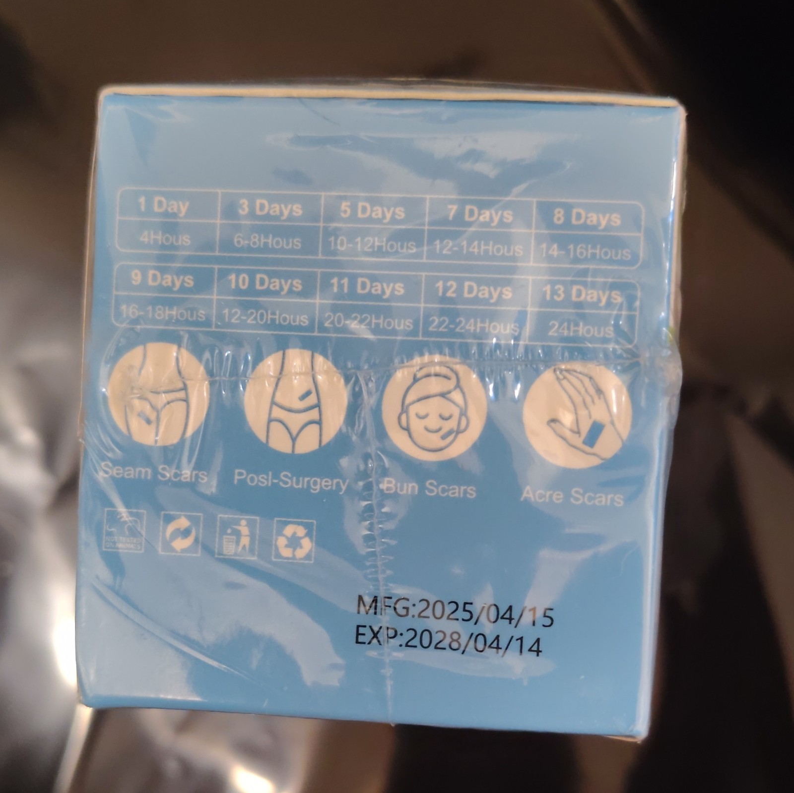 Silicone Scar Reducer Tape 2 Pack 1.6in x 59in for Burn, Acne, Surgery Scars