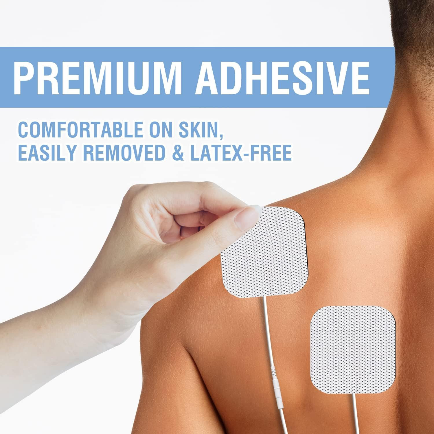 40 TENS Electrode Pads EMS Replacement Unit 7000 3000 2×2 Muscle Stimulator BULK