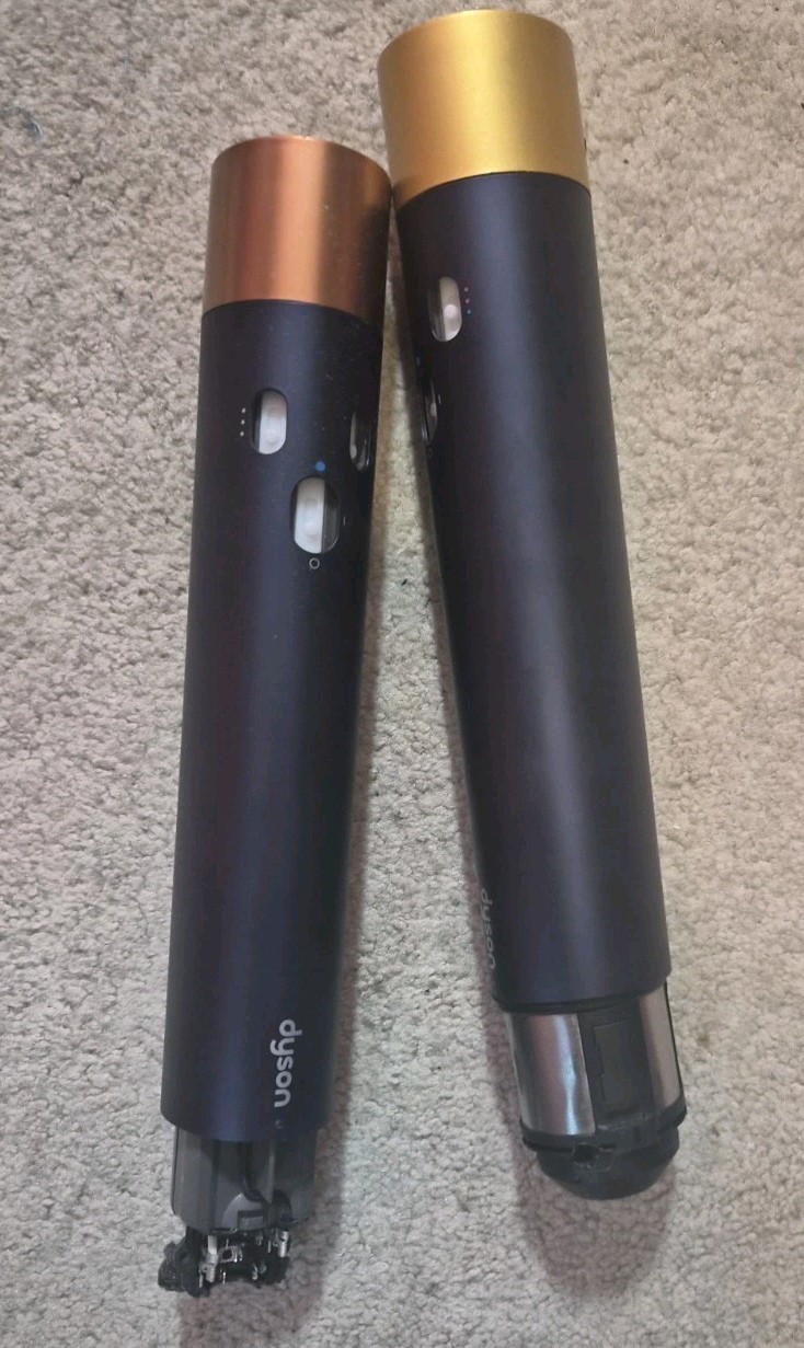 2 Dyson Airwrap Hair Styler Dryer Curler Wands Only HS05 *FOR PARTS As Shown