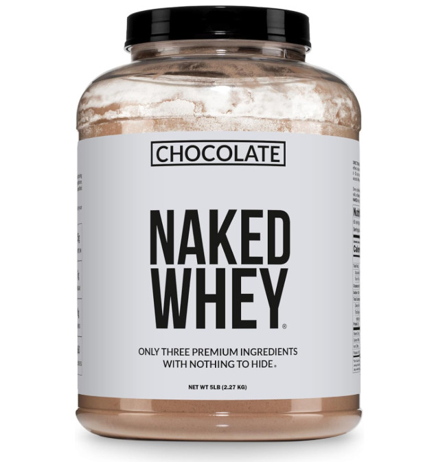 NAKED Whey Chocolate Protein Powder, 5 lb, 60 Servings