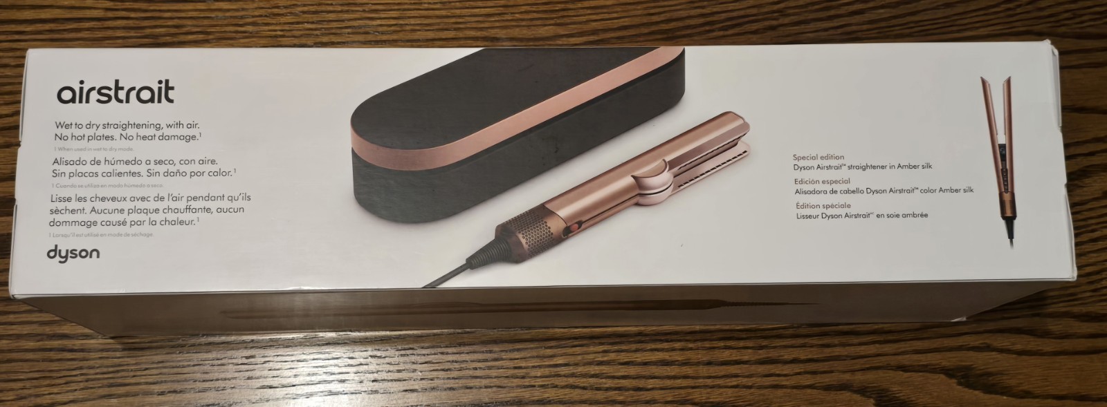 Dyson Airstrait Wet & Dry Hair Straightener Special Limited Edition Amber Silk!!