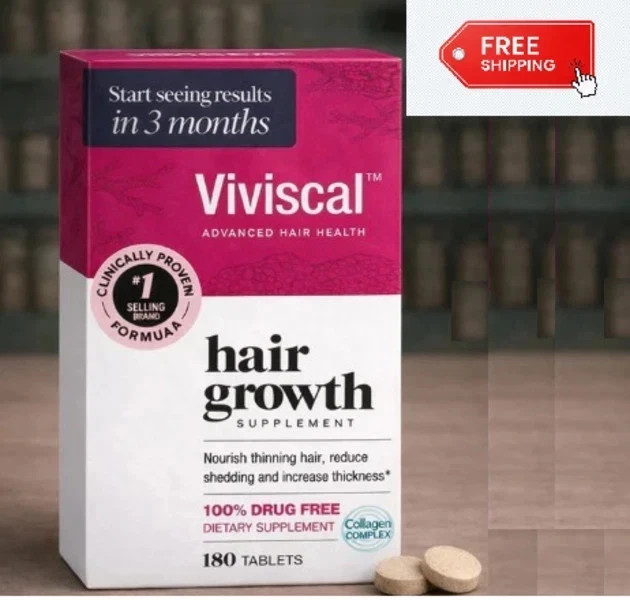 Viviscal Hair Growth Supplement for Women 180 Tablets – 3 Month Supply