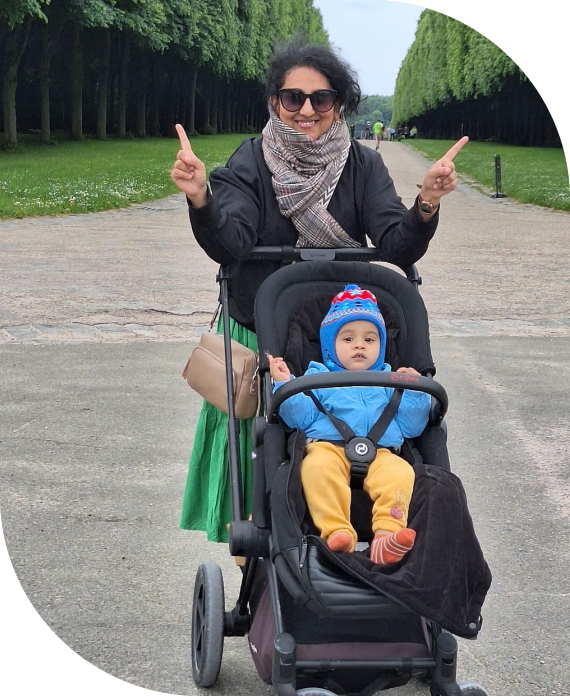 Chaitrali With Baby Rugved