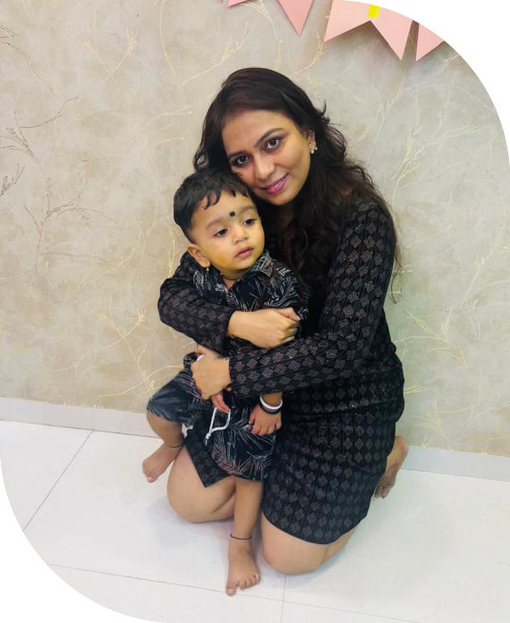 Kavita With Baby Shiva